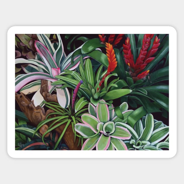 The Bromeliad Trap Sticker by artbyelly